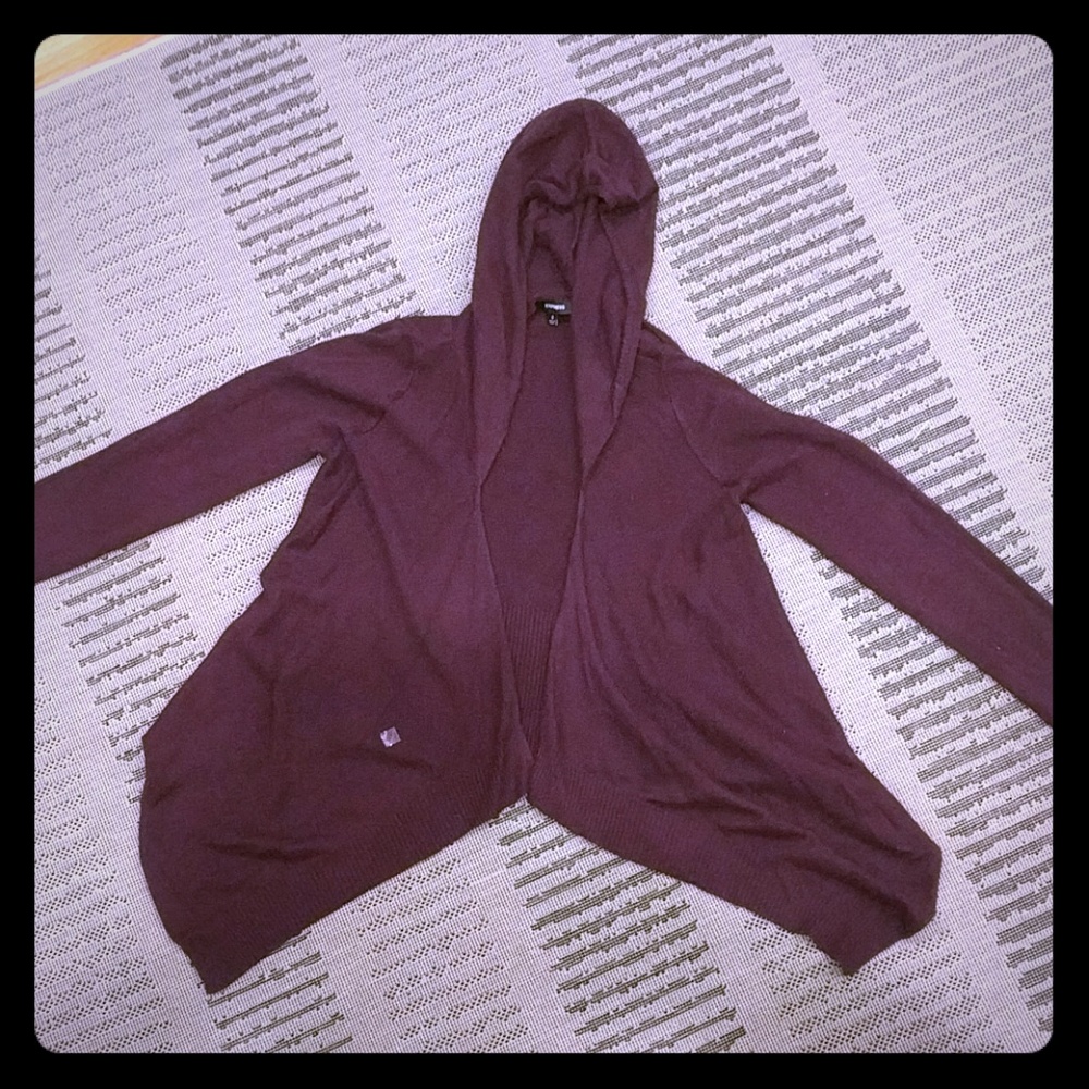 Express womens purple hoodie